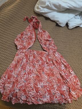 Free People Rust Orange Flowy Mini Dress Or Could Work As A Top